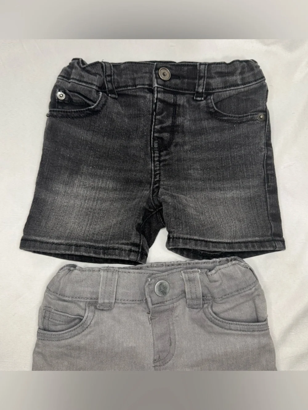 2-Pairs of Toddler Shorts Black & Gray